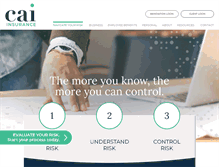 Tablet Screenshot of cai-insurance.com